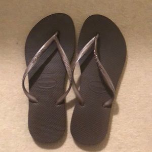 Havaianas Brown Slim Flip Flops